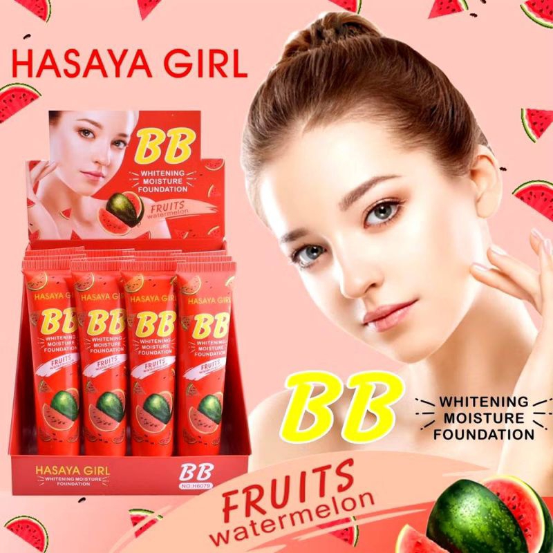 ครีมแตงโม HASAYA GIRL ครีมแตงโมBBแบบหลอดบีบ กลิ่นหอม