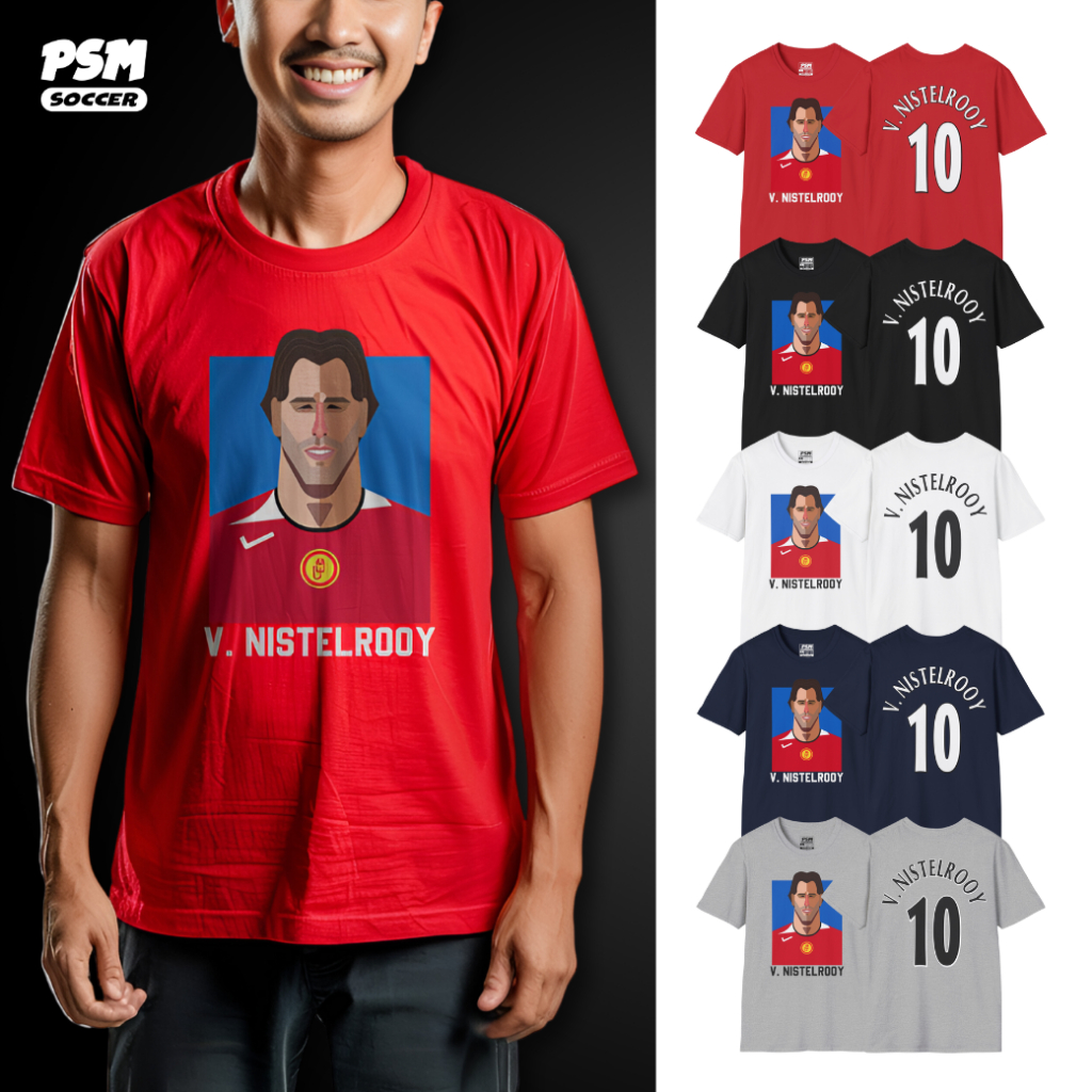 PSM เสื้อยืดลายนักฟุตบอล Van Nistelrooy