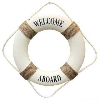 ห่วงยางตกแต่ง ห่วงยางแขวนโชว์ ห่วงชูชีพจำลอง ห่วงยางสีขาว ขอ…