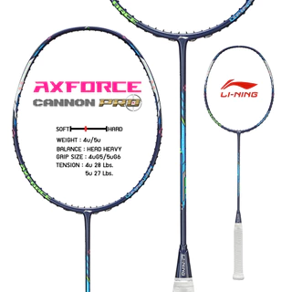 LI-NING AXFORCE CANNON PRO ไม้แบดมินตัน แถมซอง+กริปพันด้าม+เอ็น พร้อมขึ้นฟรี (เลือกได้ที่ ช้อปเพิ่มคุ้มกว่า)