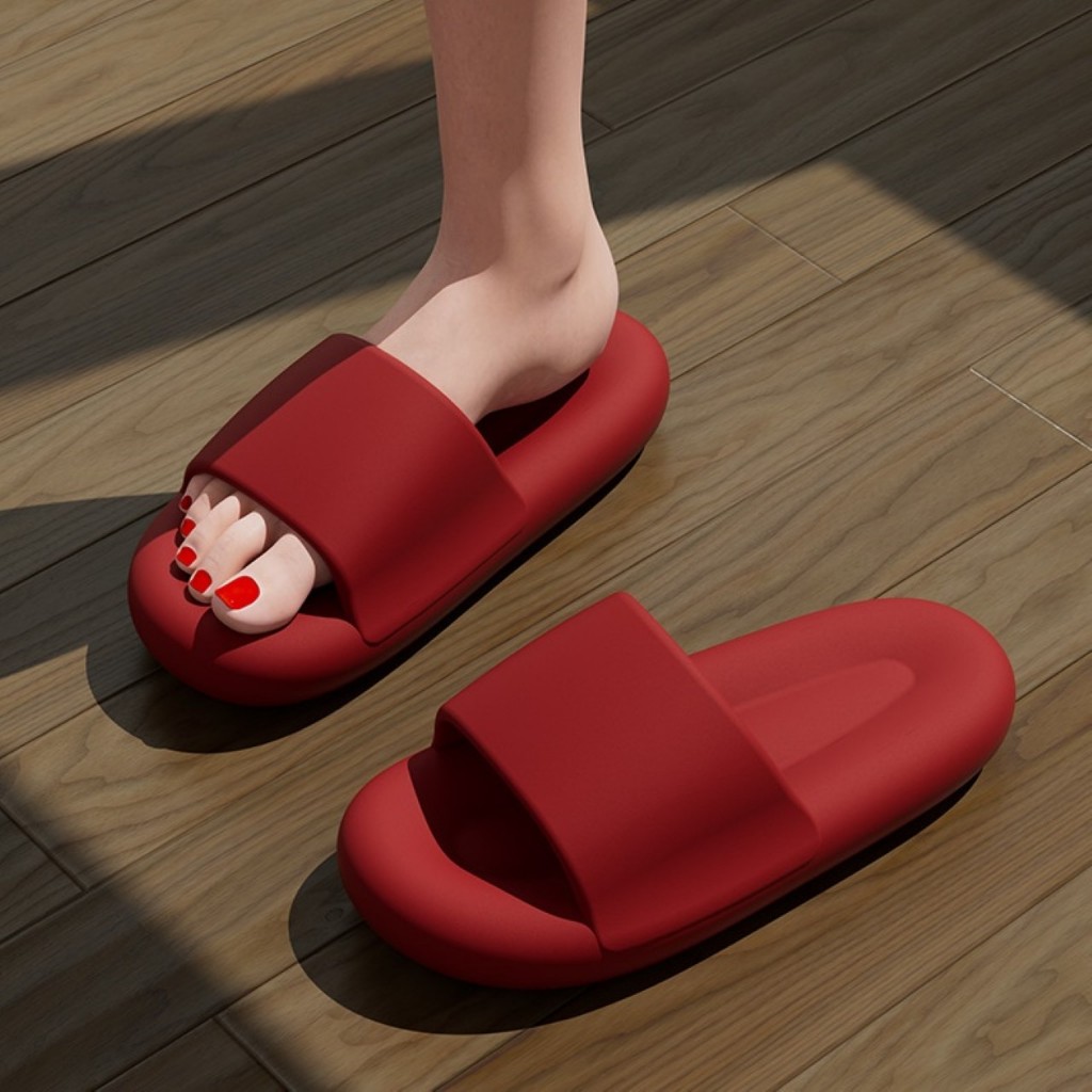 ꕥCatalog shoesꕥ รองเท้าแตะหนานุ่ม รูปทรงโค้งมน 6 สี รองเท้าเกาหลี (26)