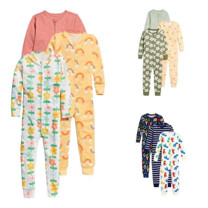 รอมเปอร์เด็ก old navy แขนยาวขายาว ชุดนอนเด็ก (งานขีดป้าย)2