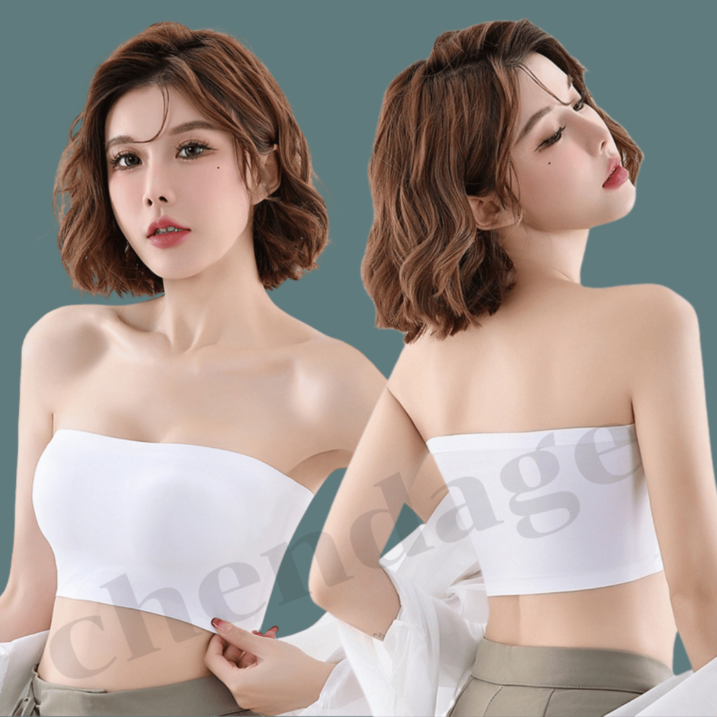 เกาะอกไร้ขอบ เกาะอกผู้หญิง รุ่น B-006 มีฟองน้ำในตัวฟองน้ำถอดได้ ซับใน พร้อมส่ง