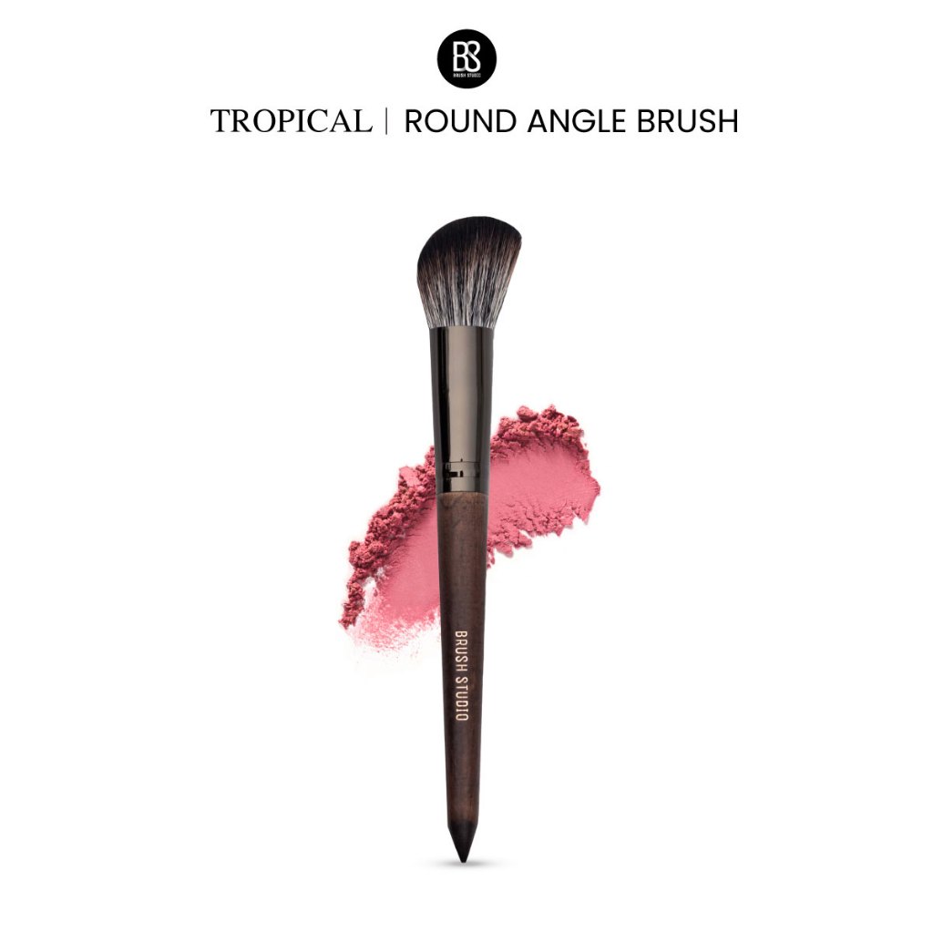 BRUSH STUDIO Tropical : Round Angle Brush แปรงคอนทัวร์