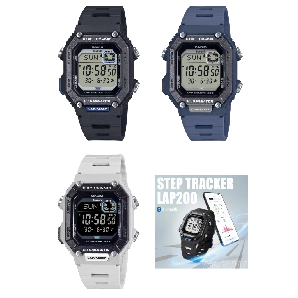 นาฬิกาออกกำลัง บลูทูธ Casio WS-B1000 ทน กล่องแท้ ประกันศูนย์ไทย 1 ปี