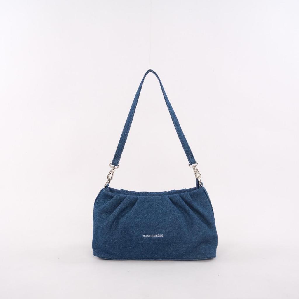 (ใช้โค้ด:15DD300ลด133.-)Caseharden Dumpling Bag กระเป๋าสะพายผ้ายีนส์ทรงพอช [Denim Collection]