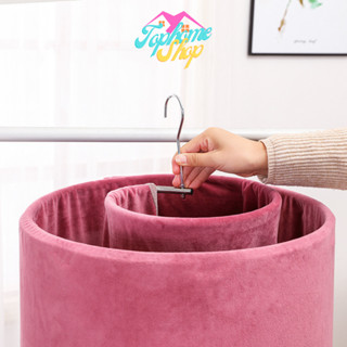 TopsHome ราวตากผ้าแสตนเลส ตากผ้านวม ที่ตากผ้าห่ม วงกลมหมุนเก…