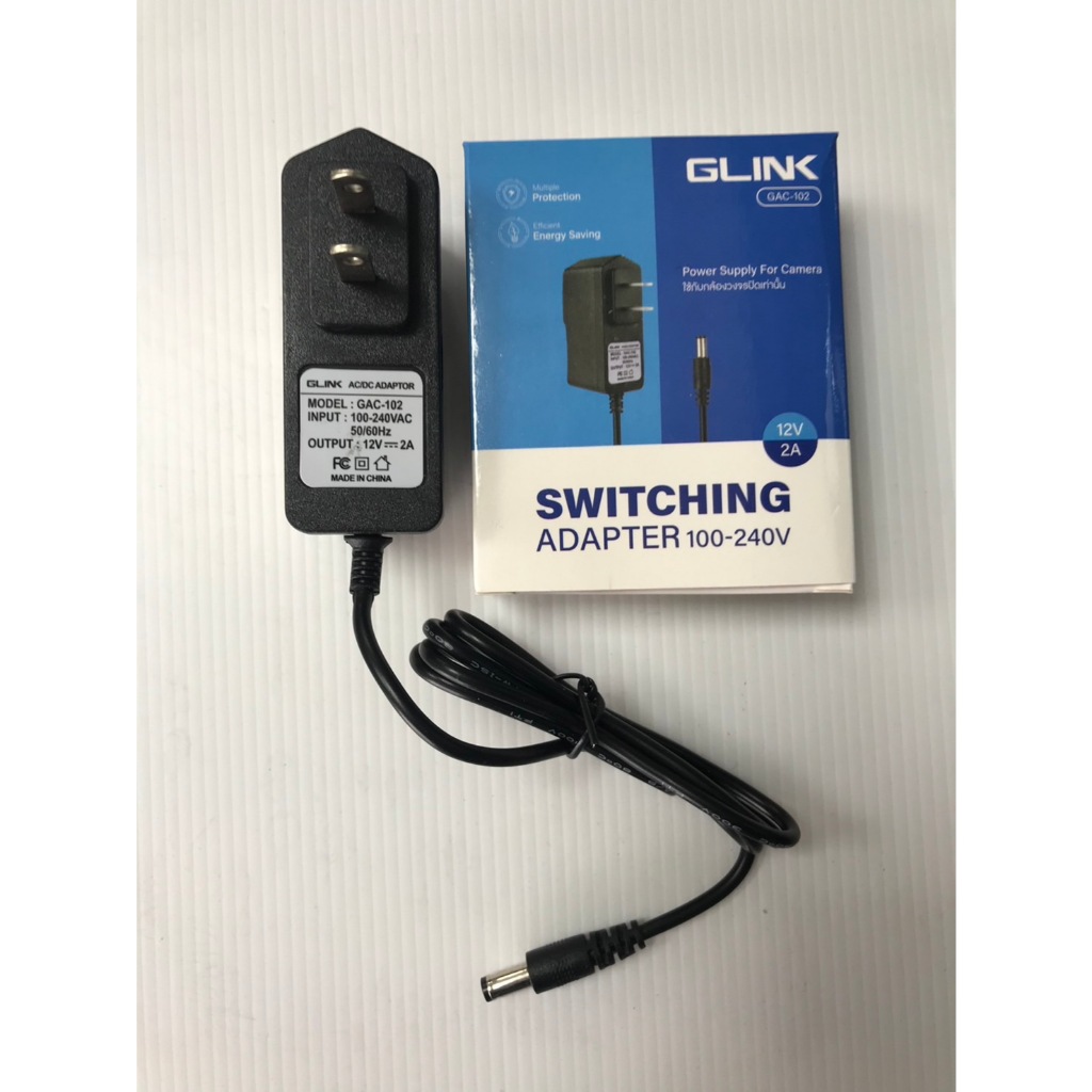 ADAPTER Glink12V 2A 100-240V รุ่น GAC-102 (สำหรับกล้องวงจรปิด)