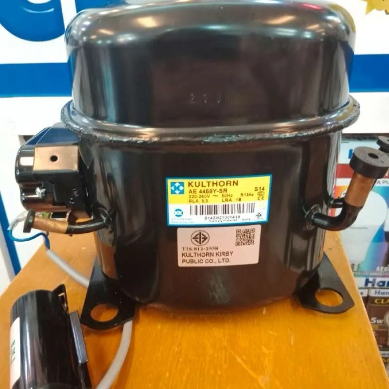 Kulthorn คอมเพรสเซอร์ตู้แช่ AE4459Y-SR , HBP ,R-134a,220V , 1/2HP,คอมใหม่มือ1 ,AE4459