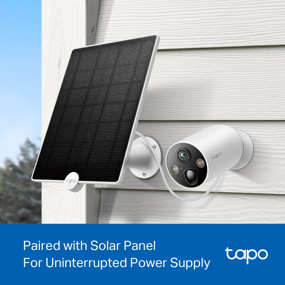 TP-Link Tapo C425 กล้องวงจรปิดไร้สาย4MP 2K QHD/ Tapo C425 KITชุดกล้องวงจรปิดพร้อมแผงโซลาเซลล์ กล้องIP66แบตอึด ประกัน1ปี