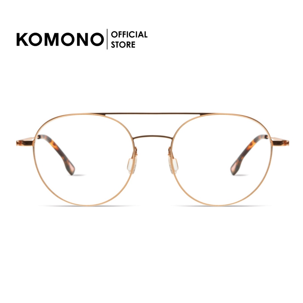 KOMONO George Rose Gold กรอบแว่นตาโลหะ น้ำหนักเบา unisex สี