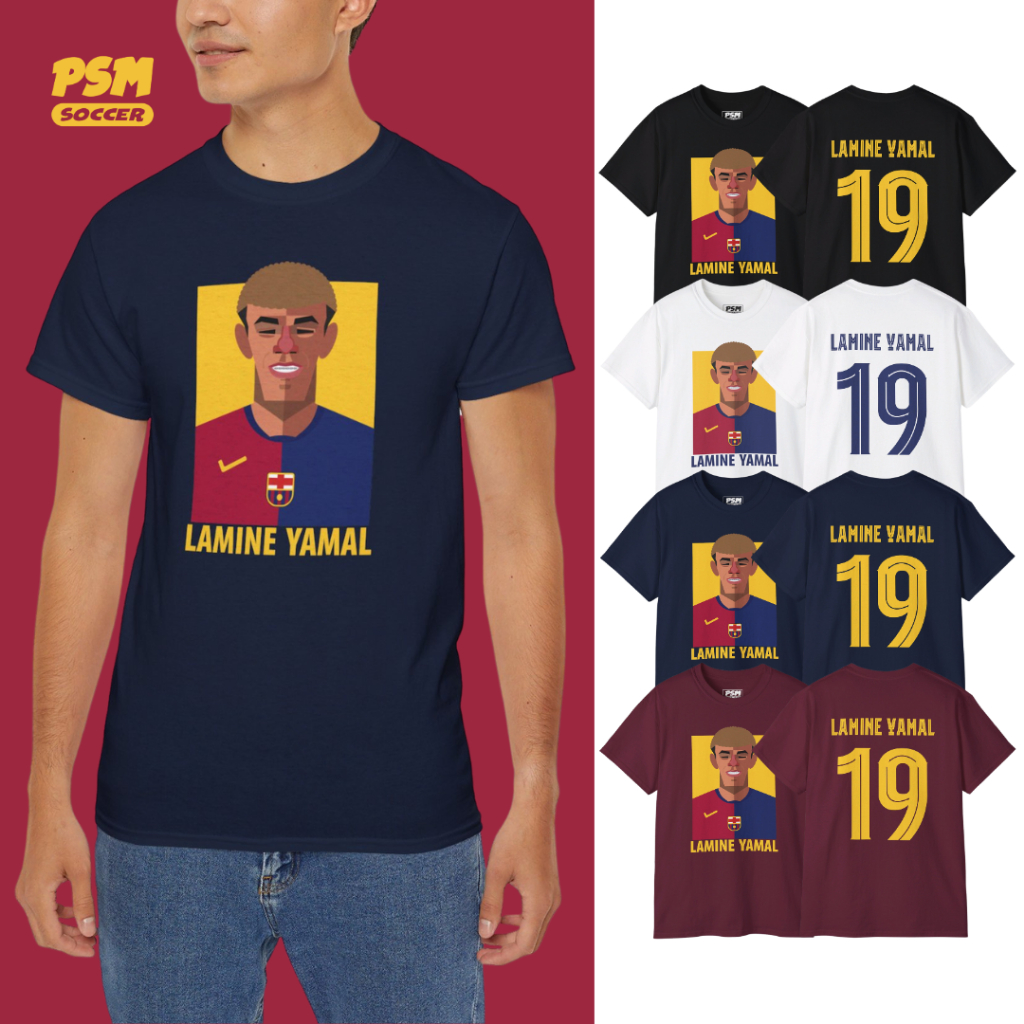 PSM เสื้อยืดลายนักฟุตบอล Lamine Yamal