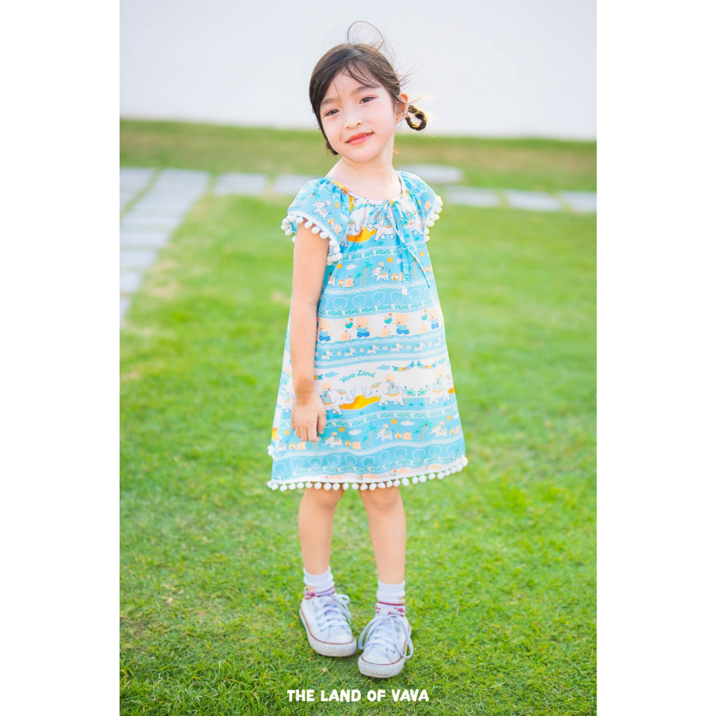 Thelandofvava VNXZ1089 ชุดเดรสเด็กผู้หญิง CHANG THAI ลิขสิทธิ์แท้จาก vava