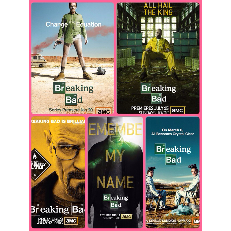 โปสเตอร์ ซีรีย์ Breaking Bad ดับเครื่องชน คนดีแตก 11.5 X 16.5 นิ้ว (A3)