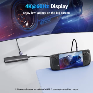 UGREEN HUB 6in1 USB-C to HDMI (4K 60HZ) +2 USB-A 3.2 +1 USB-C 3.2 +RJ45 Hub with PD รุ่น 45000