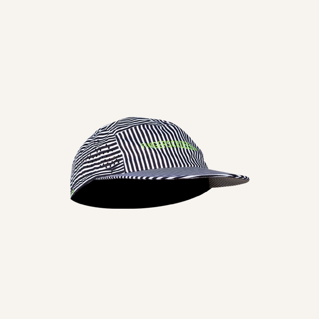 FINGERSCROSSED #CAP SUPER LIGHT STRIPES - BLACK / WHITE