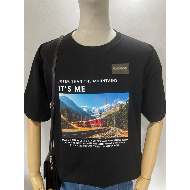 ซื้อ 5 ฟรี 1 กระเป๋าผ้า เสื้อยืด It’s me ผ้า Cotton 100% และ เนื้อผ้า Signature เฉพาะแบรนด์ MAE UDOM ราคา ถูกที่สุด ดีลบีเคเค แกลเลอรีภาพที่ 4