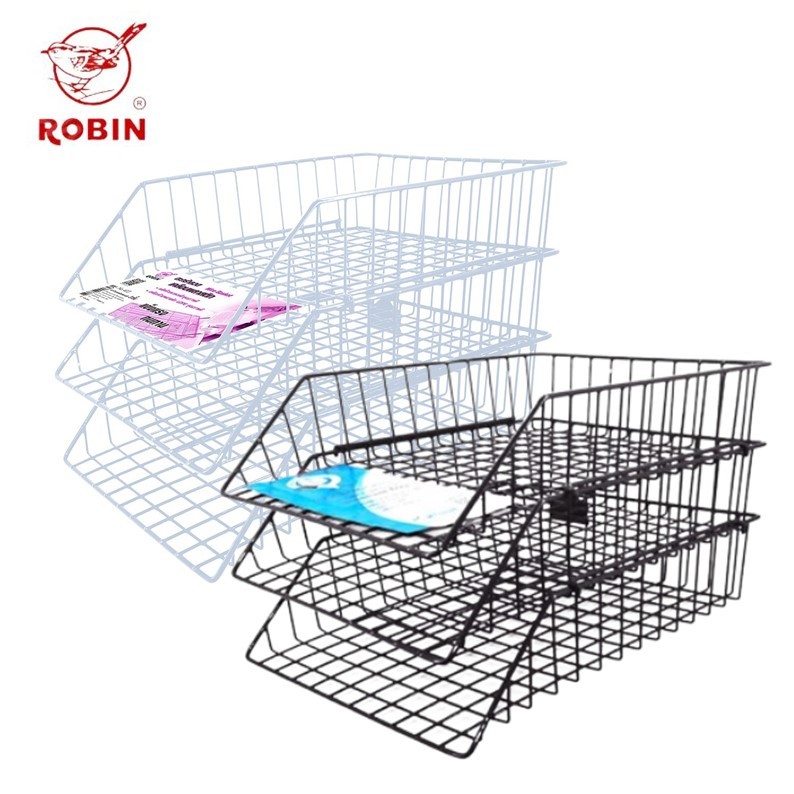 ตะกร้าใส่เอกสาร Robin 3 ชั้น # 403 (ราคาต่อ 1 ชุด)