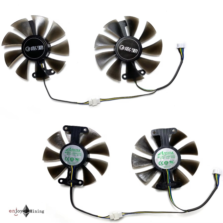 พัดลมการ์ดจอ GALAX GeForce GTX 1060  960 950  P106 exoc GA91S2H graphics card fan 4-pin ราคา ถูกที่สุด ดีลบีเคเค แกลเลอรีภาพที่ 6