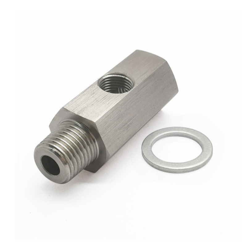 อแดปเตอร์เซ็นเซอร์ น้ำมัน 1/8 NPT,1/4NPT,M12x1.5,M10x1.5,M14x1.5,M16x1.5 สแตนเลส 304
