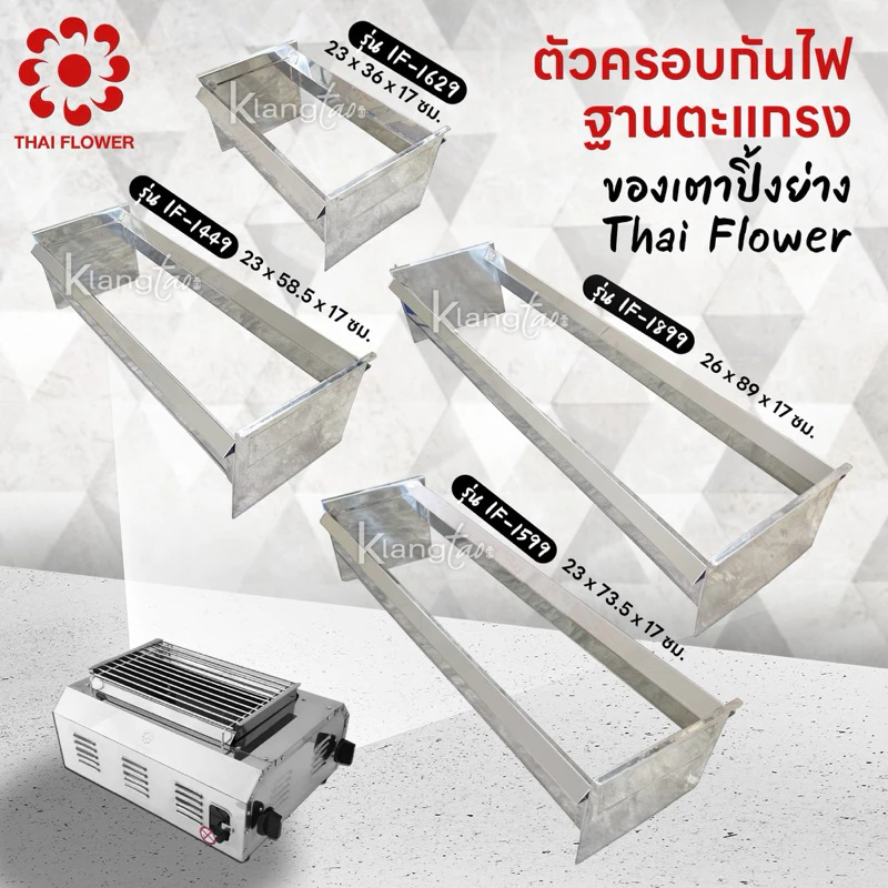 ตัวครอบกันไฟ ฐานตะแกรง ของ Thai Flower รุ่น IF-1629, IF-1449, IF- 1599, IF-1899 เวลากดสั่งเลือกรุ่นที่ต้องการได้