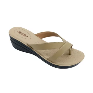 Deblu รุ่น L6807 รองเท้าเพื่อสุขภาพ สำหรับผู้หญิง แบบหูหนีบ สายคาด เสริมส้น พื้นนิ่ม ใส่สบาย