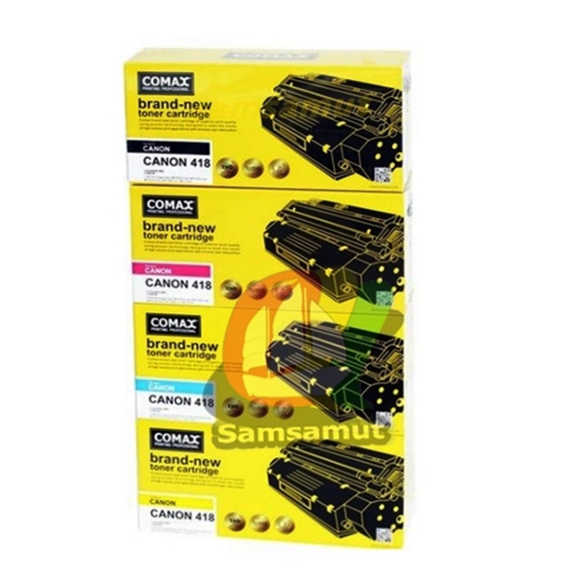 Cartridge-418 (BK,C,M,Y) หมึก Comx LBP7200/ LBP7200Cd/ LBP7200cdn/ LBP7660Cdn