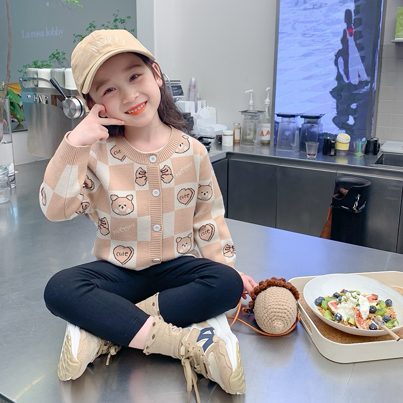 พร้อมส่ง เสื้อกันหนาวไหมพรมเด็ก เสื้อกันหนาวสเวตเตอร์ งานดีน่ารักมาก เนื้อนุ่ม ไหมพรหม เด็กผู้หญิง