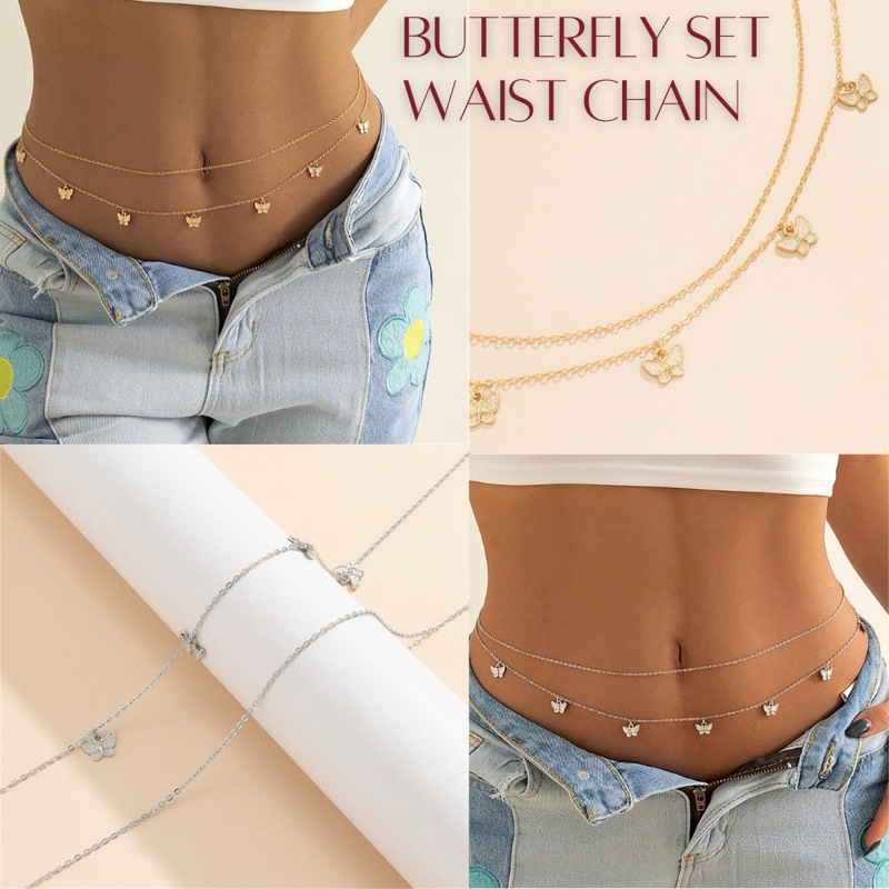 พร้อมส่ง Set Waist Chain Set โซ่เอวผีเสื้อ