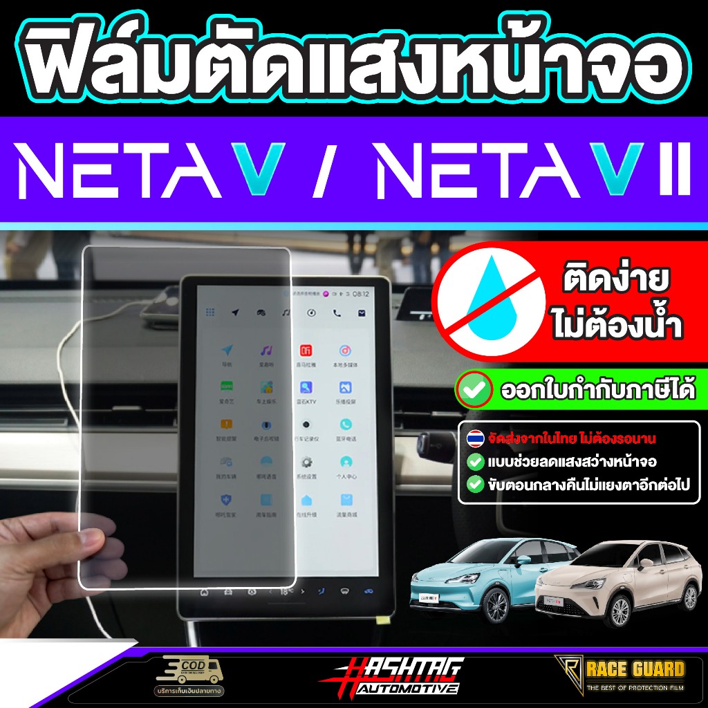 ฟิล์มตัดแสงหน้าจอกลาง & เรือนไมล์ สำหรับ Neta V (เนต้า วี)