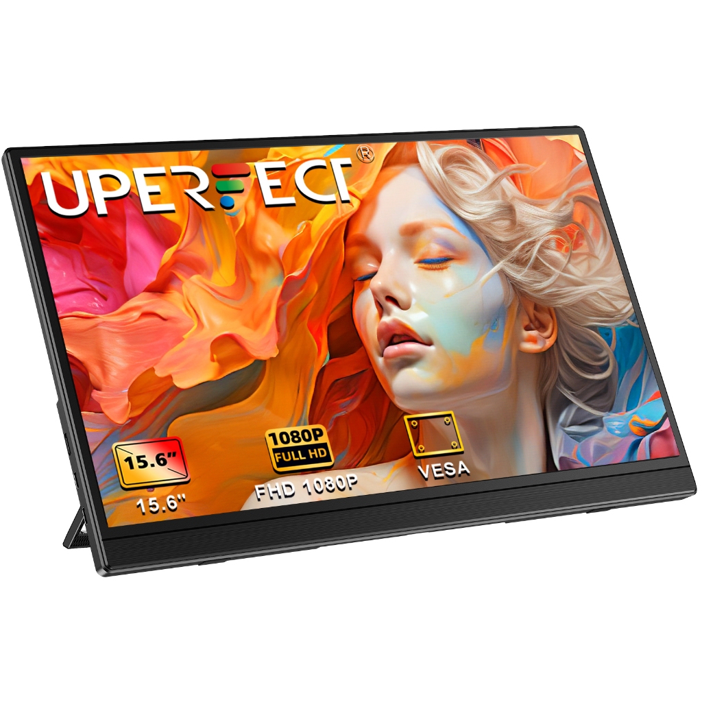 UPERFECT 【ส่งจากไทย 】15.6 ' 1080P Portable Monitor Plus Slider FHD Mini HDMI IPS Sencond Display Computer Monitor
