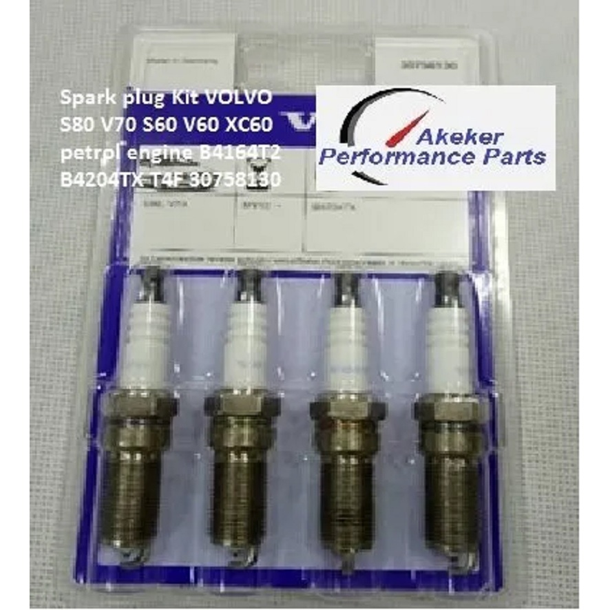 GF110 Spark plug Kit VOLVO S80 V70 S60 V60 XC60 petrol engine B4164T2 T4F B4204TX 30758130 31330450 