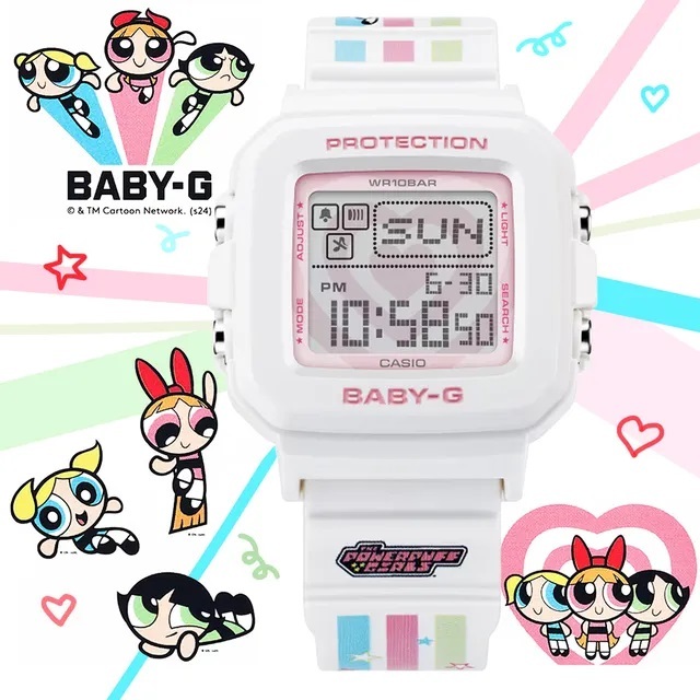 CASIO BABY-G＋PLUS THE POWERPUFF GIRLS BGD-10KPP-7,BGD-10KPP-7A,BGD-10K,BGD-10KPP