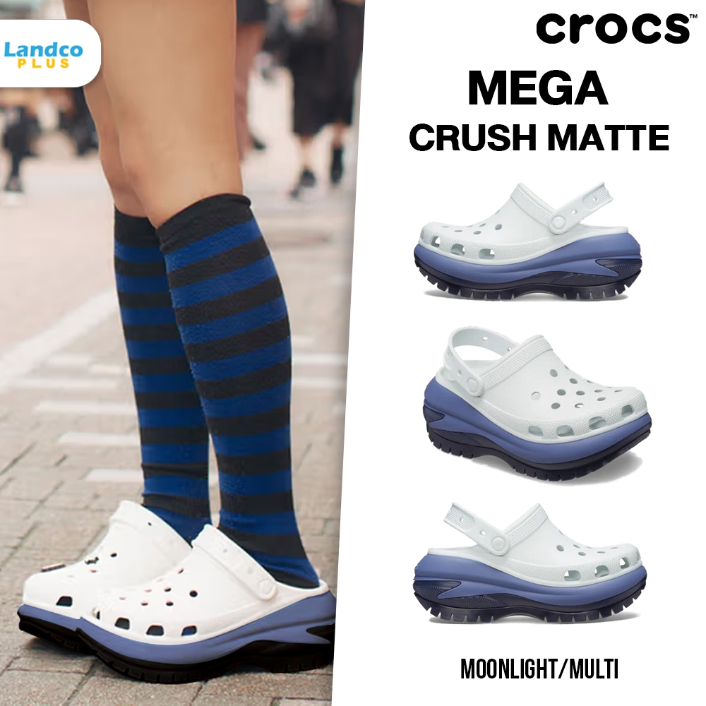 [ลด 200 บาท กรอกโค้ด LANDCR] Crocs รองเท้าแตะ รองเท้าแฟชั่น UX Mega Crush Matte 210749-1NL (3590)