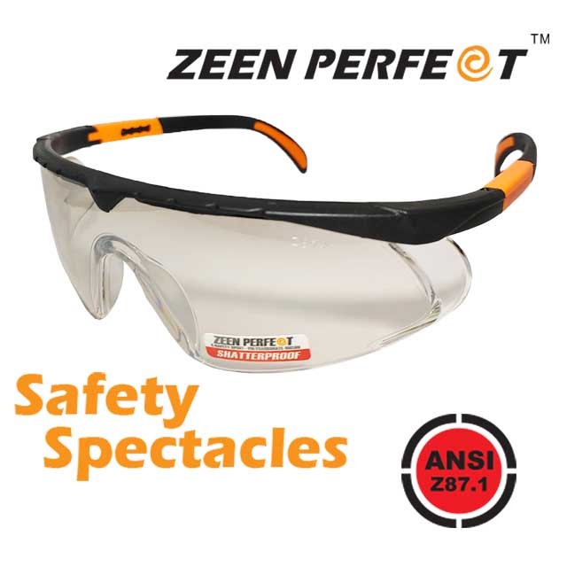 แว่นเซฟตี้ ZEEN PERFECT UV400 กันลม กันฝุ่นงานก่อสร้าง มาตราฐาน ANSI Z87.1 USA Standard ราคาลดพิเศษ ราคา ถูกที่สุด ดีลบีเคเค แกลเลอรีภาพที่ 7