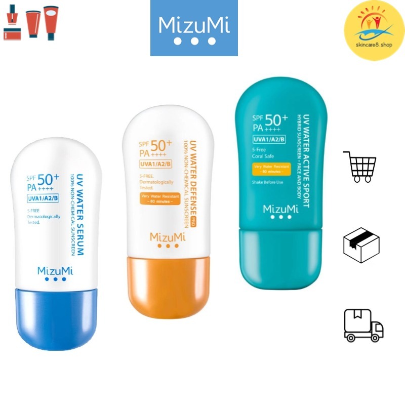 Mizumi UV Water Serum SPF50+PA++++40g กันแดด มิซูมิ กันแดดรุ่นสปอร์ต กันน้ำ คุมมัน กันเหงื่อ 40g.