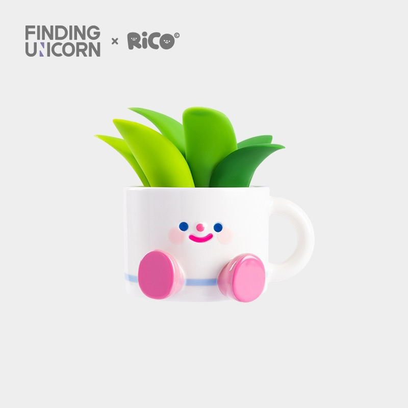 พร้อมส่ง 🇹🇭 แก้วน้ำริโค่ ของแท้ FINDING UNICORN RiCO Aloe Mug Birthday Present