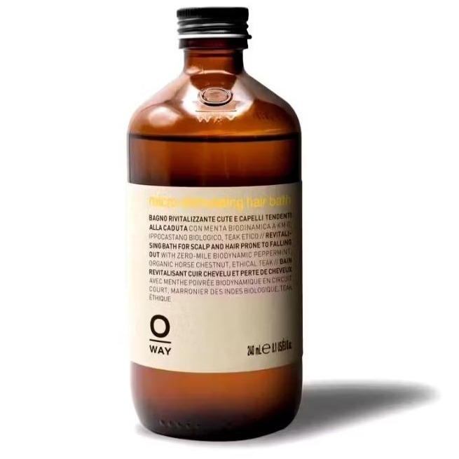 OWAY Micro-Stimulating Hair Bath แชมพูไบโอไดนามิค สำหรับผู้ที่ผมร่วงช่วยฟื้นฟูเส้นผมและหนังศีรษะ