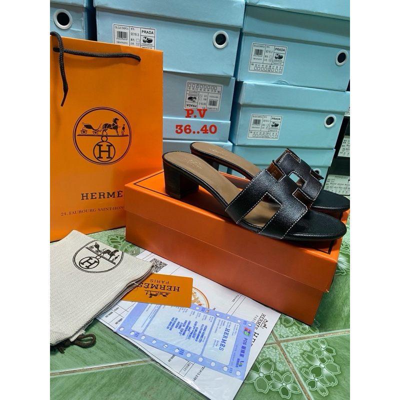 สินค้าแนะนำ รองเท้าแตะ H. er m.es แบบสวม งาน Hi end1:1 (size36-40) แถมกล่อง อุปกรณ์ครบชุด