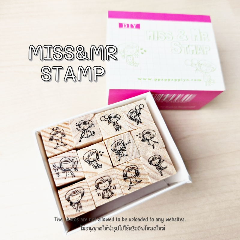 ชุดสแตมป์ DIY ตัวปั๊มตกแต่งไดอารี่ ตัวปั๊มลายน่ารัก (5800WON) - รูปที่ 5
