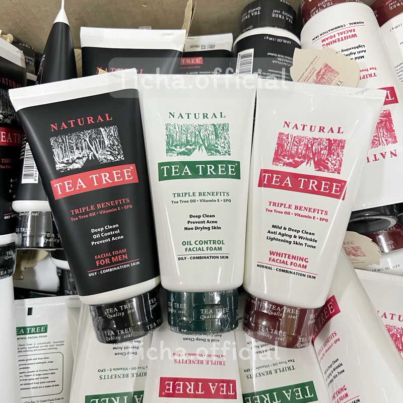 แท้💯% | Tea Tree Foam โฟมล้างหน้า ทีทรี คุมความมัน ขาวกระจ่างใส ขนาด 140 กรัม