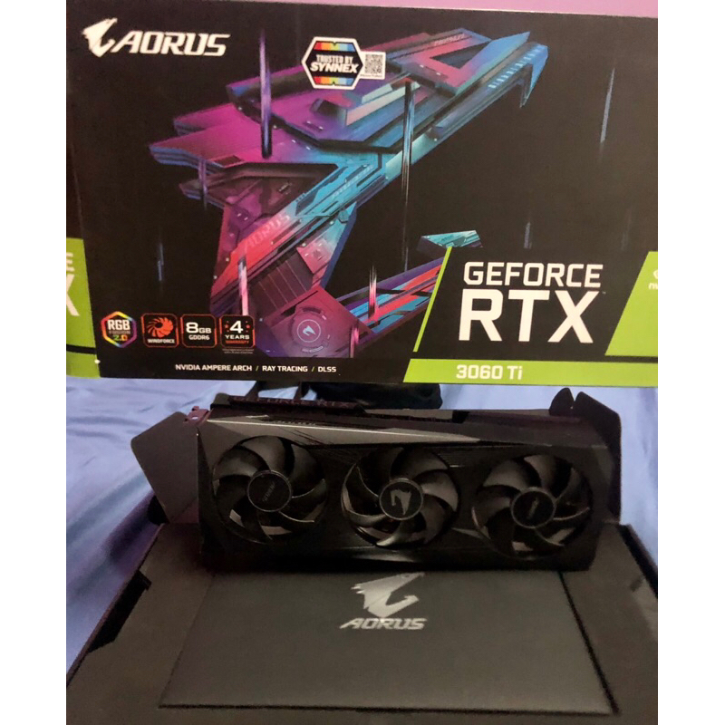 GIGABYTE AORUS RTX 3060TI ELITE 8GB ประกันศูนย์ถึงวันที่ถึง 18-12-2567