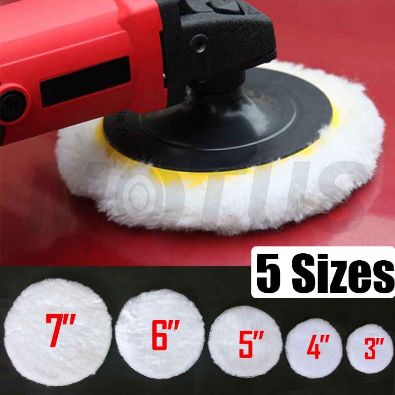 MOTUS 3/4/5/6/7 Inch Car Polish Pad Soft Imitated Wool Polishing Disc Waxing Polisher Auto Cleaning Care Beauty Waxing