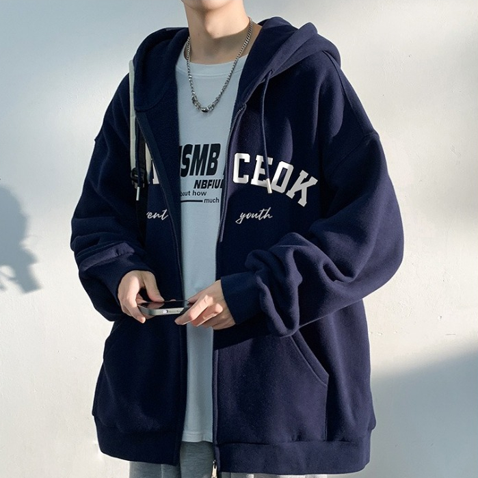 เสื้อฮู้ดคู่รัก เสื้อฮู้ตแฟชั่นunisex เสื้อกันหนาว ซิปด้านหน้า ใส่ได้ทั้งชายและหญิง กระเป๋าขนาดใหญ่สองใบ Y884