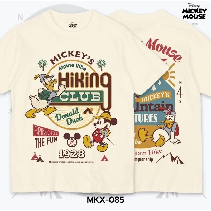 เสื้อDisney ลาย Mickey Mouse&Friend ลิขสิทธิ์แท้ สีครีมๆ ( MKX-085 )