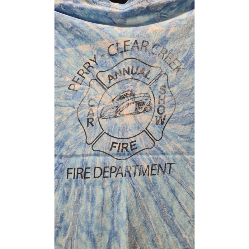 เสื้อ ดับเพลิง มัดย้อม Fire Department (S) ป้าย GILDAN