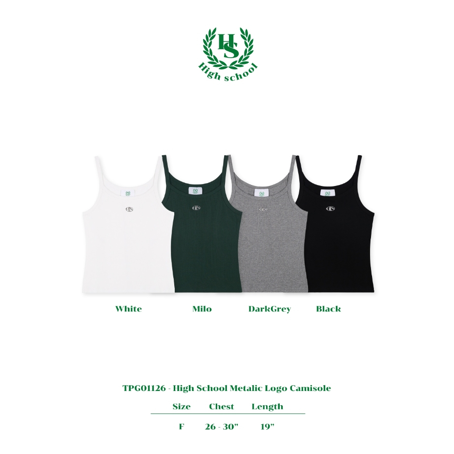 Highschool - TPG01126 เสื้อสายเดี่ยว Metalic Logo Camisole