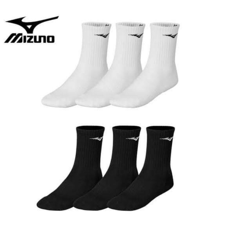 Mizuno Training 3P socks [สินค้าลิขสิทธิ์แท้ 100%] *  1 แพคมี 3คู่