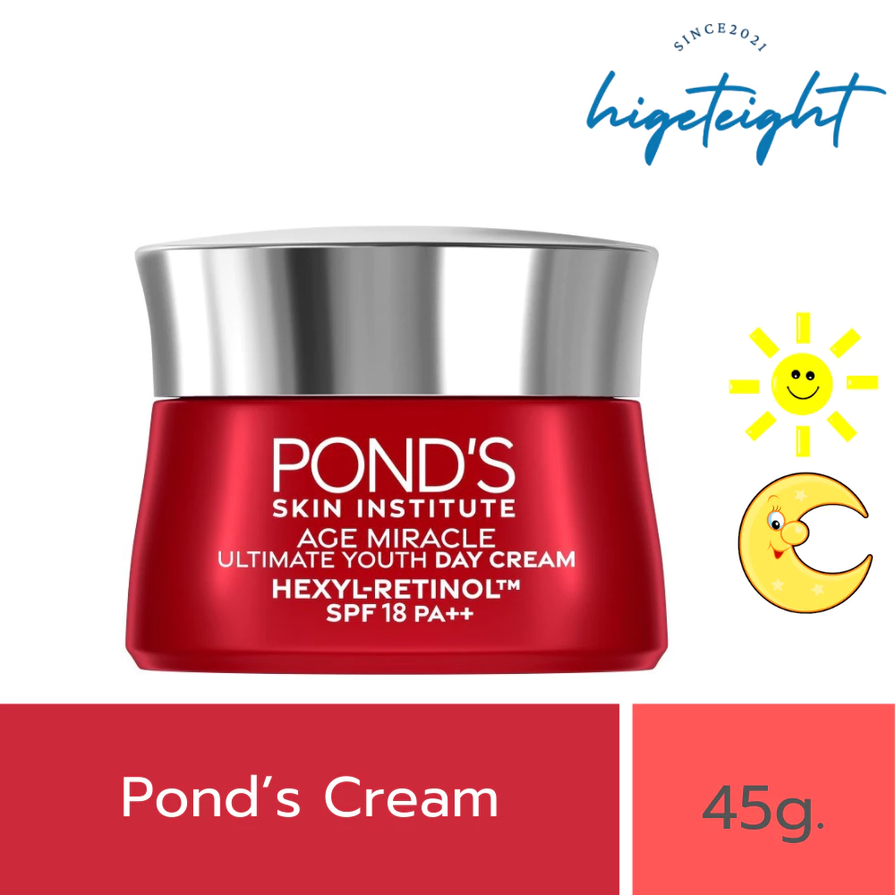 Pond's Age Miracle Wrinkle Corrector Day Cream/Night Cream 45g พอนส์ เอสมิราเคล เดย์ครีม ไนท์ครีม
