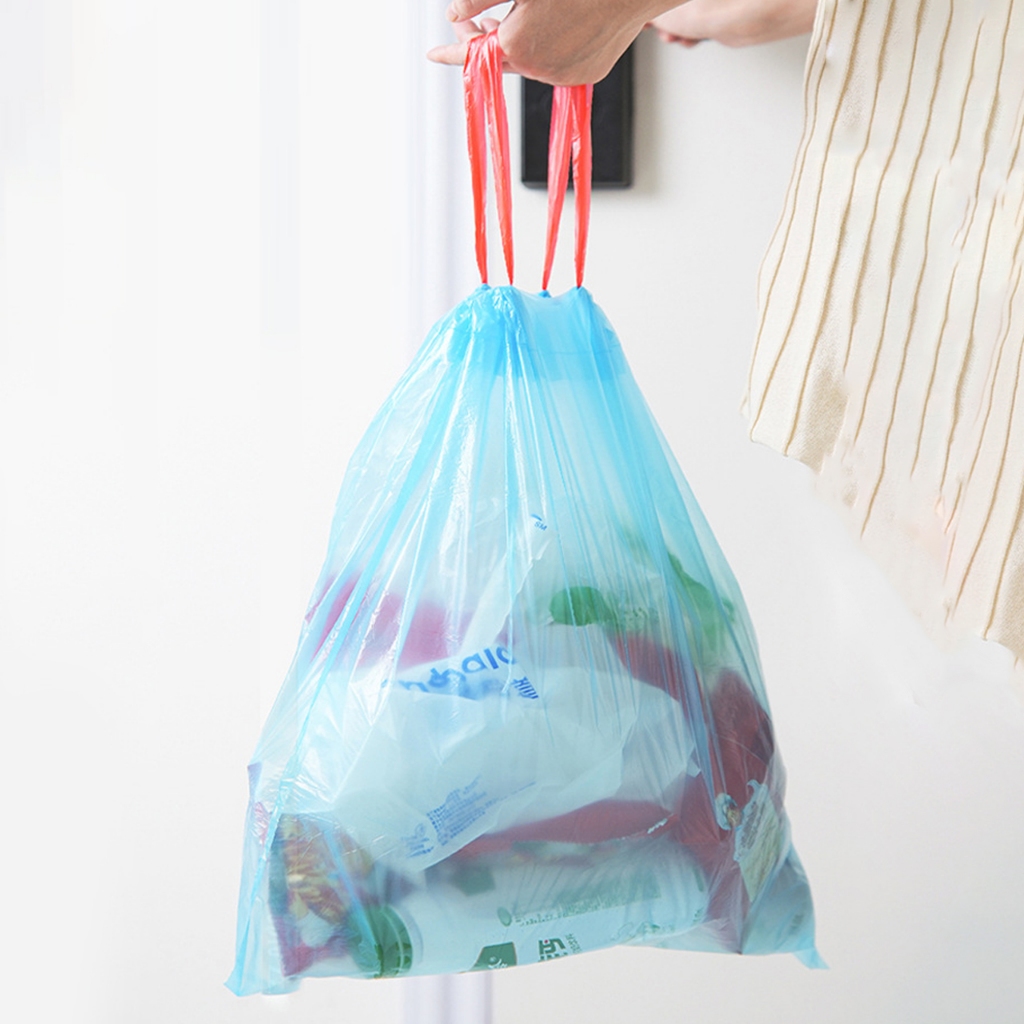 ถุงขยะแบบม้วน ถุงขยะหนา trash bag 45x50cm 1ใบ ใส่ขยะแห้ง ขยะเปียก warm_housess